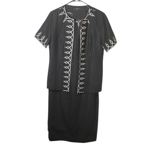 Spencer Jeremy Black And White Full Dress Suit - Picture 1 of 10